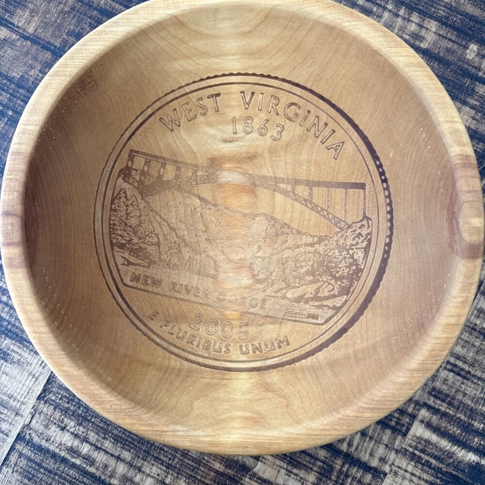 Great Alaskan Bowl Co West Virginia 2005 Quarter Wood Bowl Fairbanks Alaska